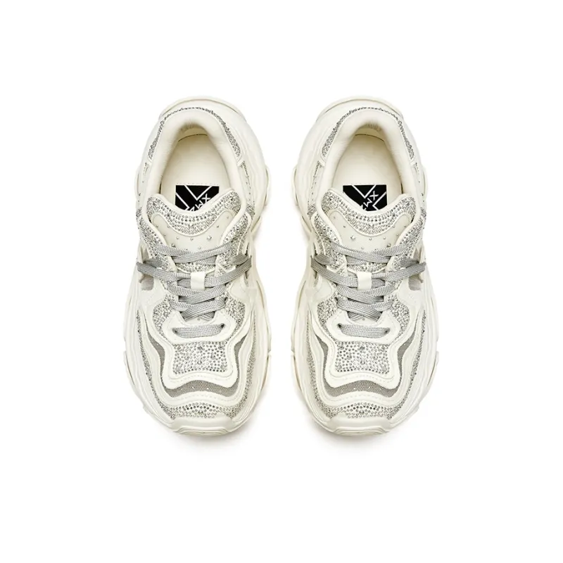 XMZY Dune Series Starlight Goddess Abrasion Resistant Breathable Height Increasing Low Top Chunky Sneakers Women's-2