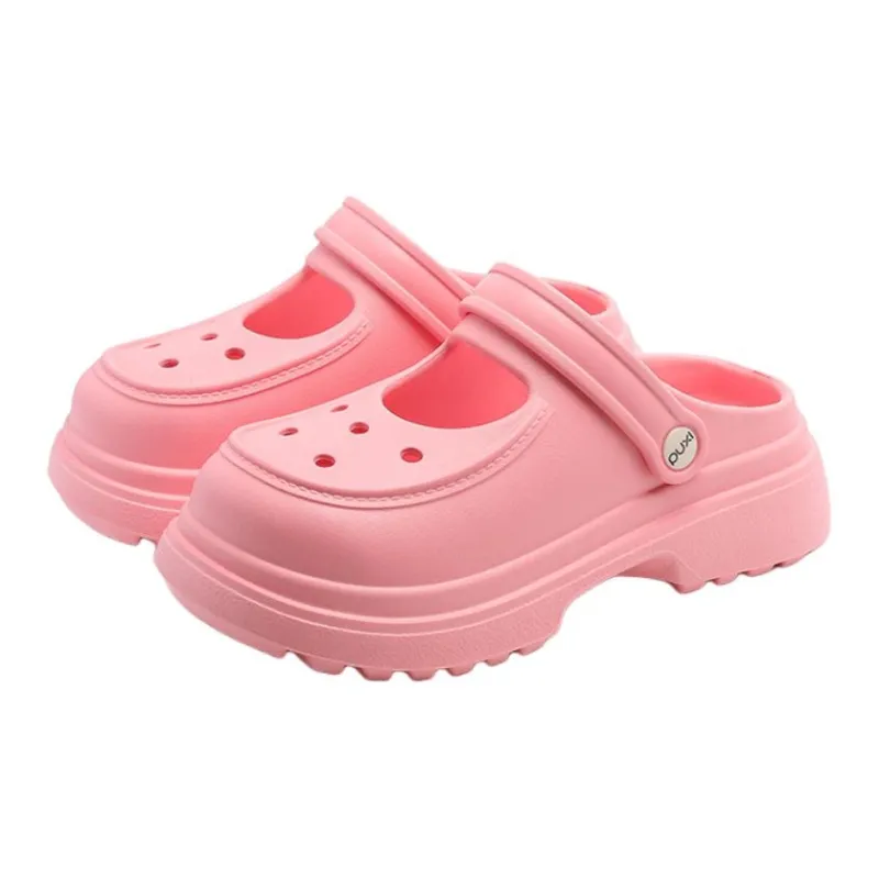 POSEE Closed Toe Clogs White, Black, Pink-4