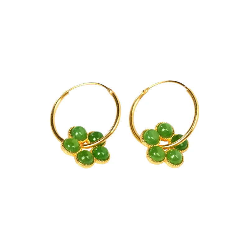 CUIYOUSHIJIA Earrings Jasper Women's-0