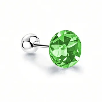 UX Titanium Steel, Ear Care Stud Earrings Unisex Multicolor Strobe Lights Collection-0