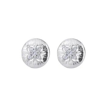 PHOENIXSILY 999 Fine Silver Stud Earrings Women's