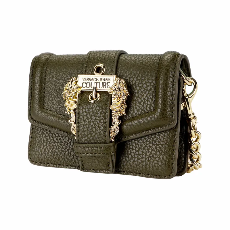 VERSACE JEANS COUTURE Polyurethane Crossbody Bag, Shoulder Bag Women's Olive Green-1