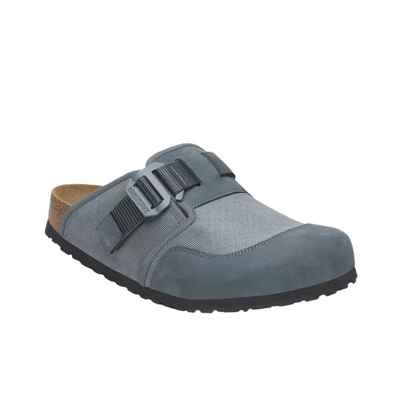 Birkenstock Boston Rubber Sole Abrasion Resistant Closed Toe Slippers Men's Gray Narrow-1
