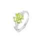 [Peridots]Love Heart Four-Leaf Clover Ring