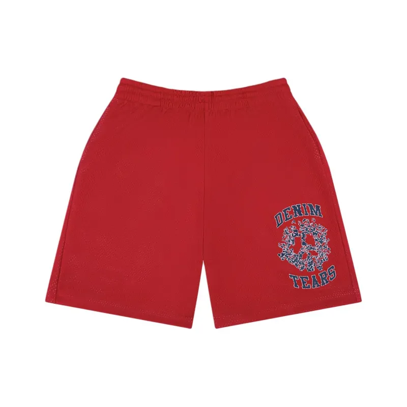 Denim Tears Casual Shorts Unisex Red-0
