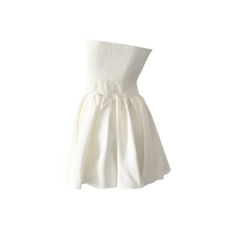 SKYA Sleeveless Dresses Women's White-1