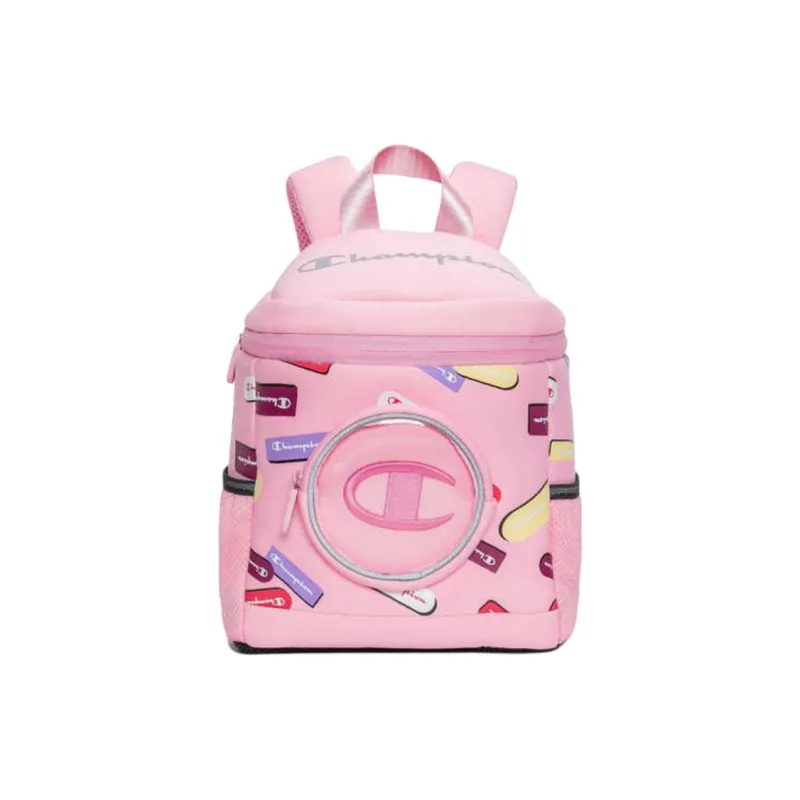 Champion Cute Logo Print Backpack Kids' Red/Pink-0