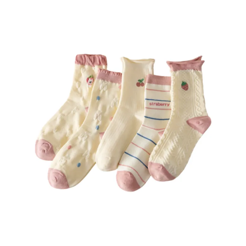 ALPLUME Mid Calf Socks Unisex 5 Pack-4
