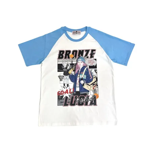 Bronze Lucia 스카이 블루 남녀공용 티셔츠