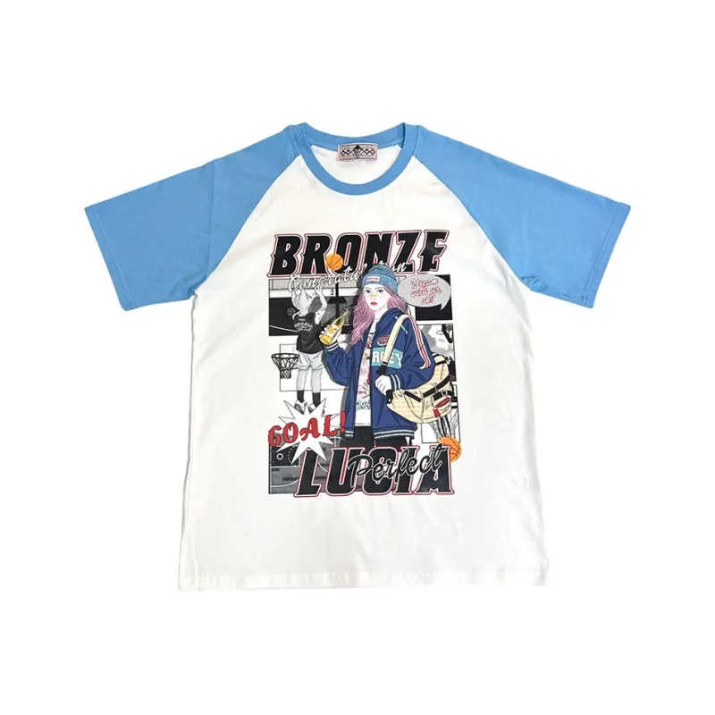 Bronze Lucia T Shirts Unisex Sky Blue-0