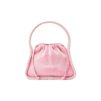Alexander Wang Ryan Cotton Handbag Trumpets Women's Light Pink