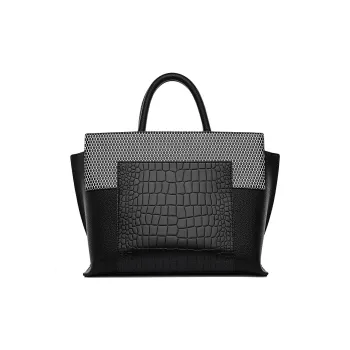 Boniu Pu Handbag Regular Women's Black