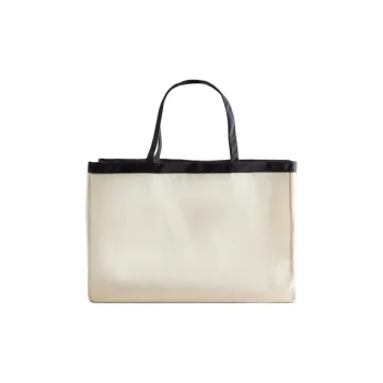 ZARA Polyester Handbag Women's Light Beige Yellow