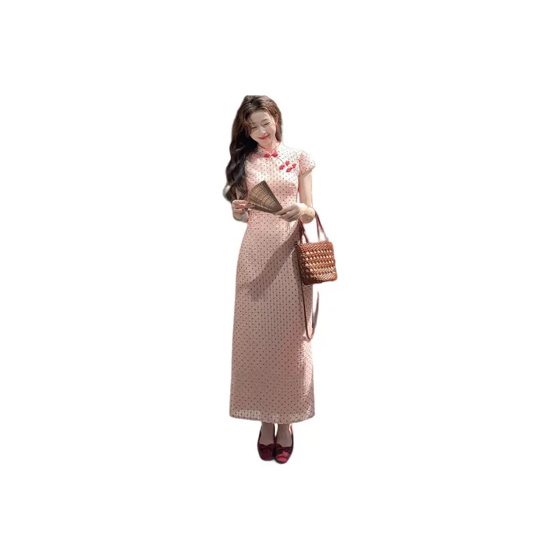 Mu Xiao Xin Short Sleeved Dress Women's-0