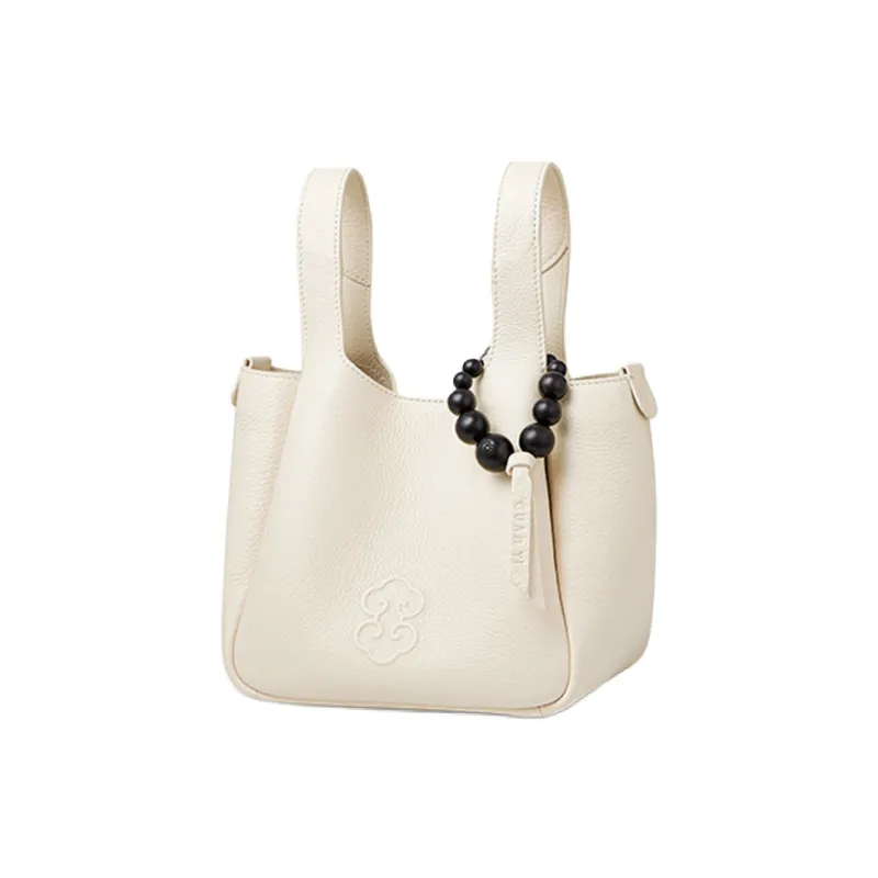 Look Cow Leather Shoulder Bag, Crossbody Bag, Handbag Women's White/Black/Brown-0
