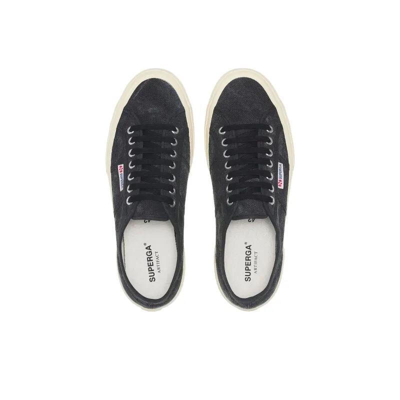 SUPERGA Abrasion Resistant Low Top Skateboard Shoes Unisex Black-3