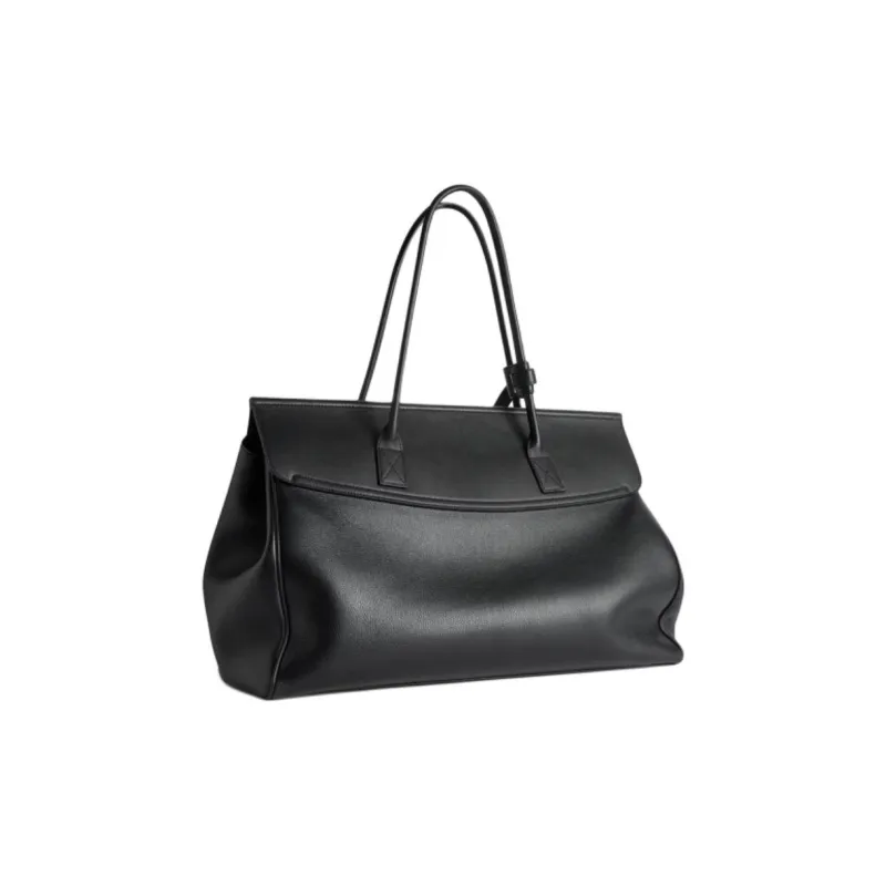 Balenciaga Cow Leather Shoulder Bag Regular Women's Black-3