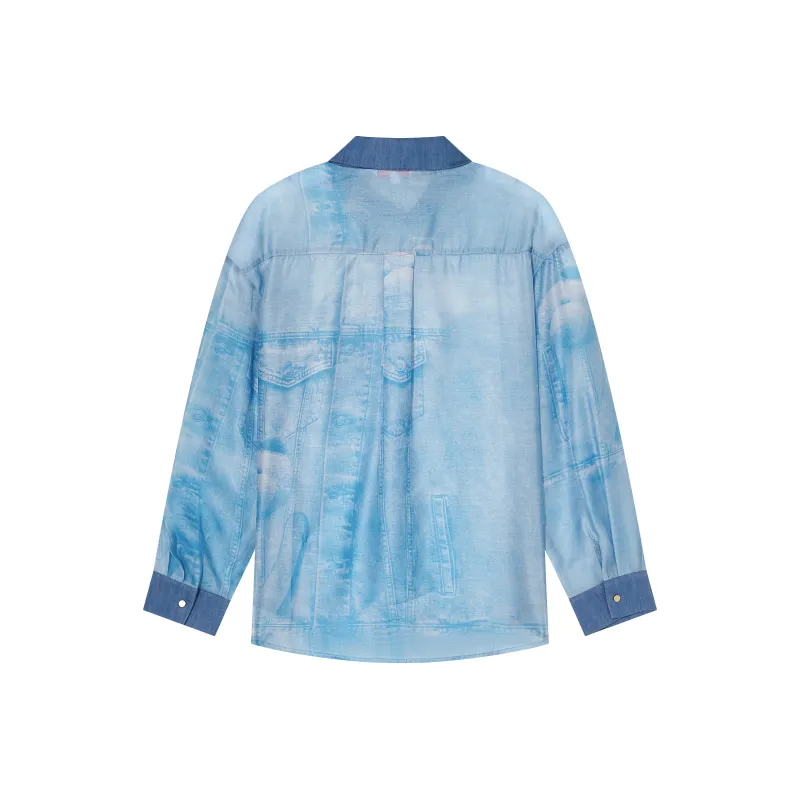 NOISY TEDDY Shirts Women's Blue-1