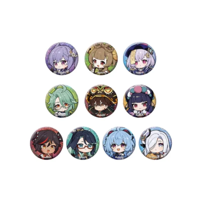 GenShin Harrier Chibi Spring Breeze Collection Mini Chibi Character Set Badges-2