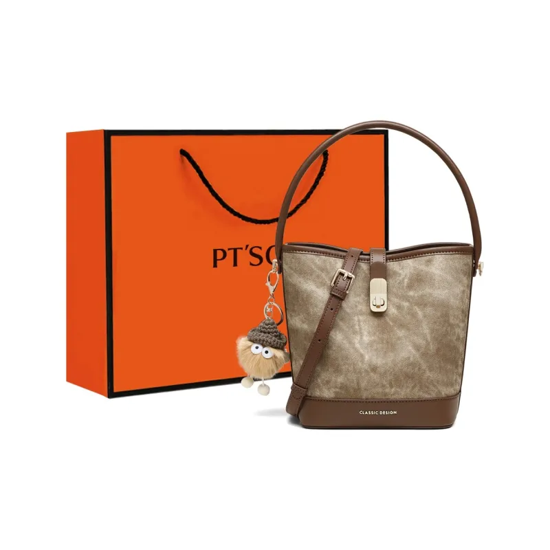 PT'SON Synthetic Leather Shoulder Bag, Crossbody Bag, Handbag Regular Women's Coffee-0