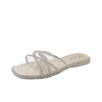 WUJI Slip Resistant Abrasion Resistant Slide Slippers Women's