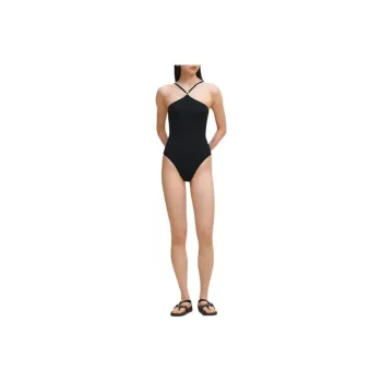 HERMES One piece Swimsuit Women's Blue Black