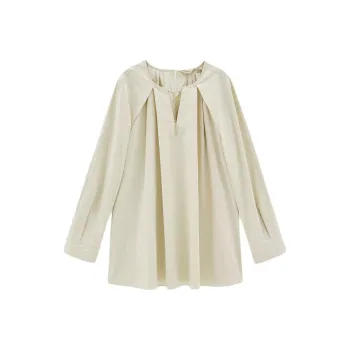 INSUN Shirts Women's Light Yellow