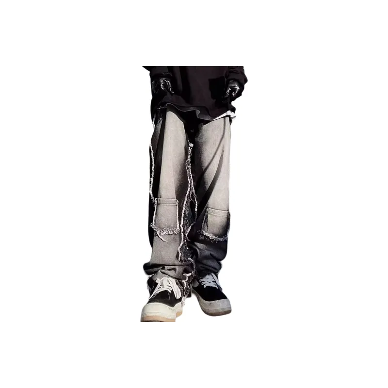 WOKXSS Jeans Unisex Black Gray Color-0
