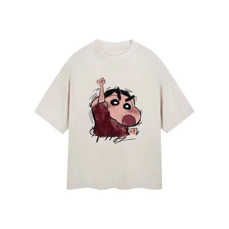 Crayon Shinchan Short Sleeved T Shirts Unisex-17
