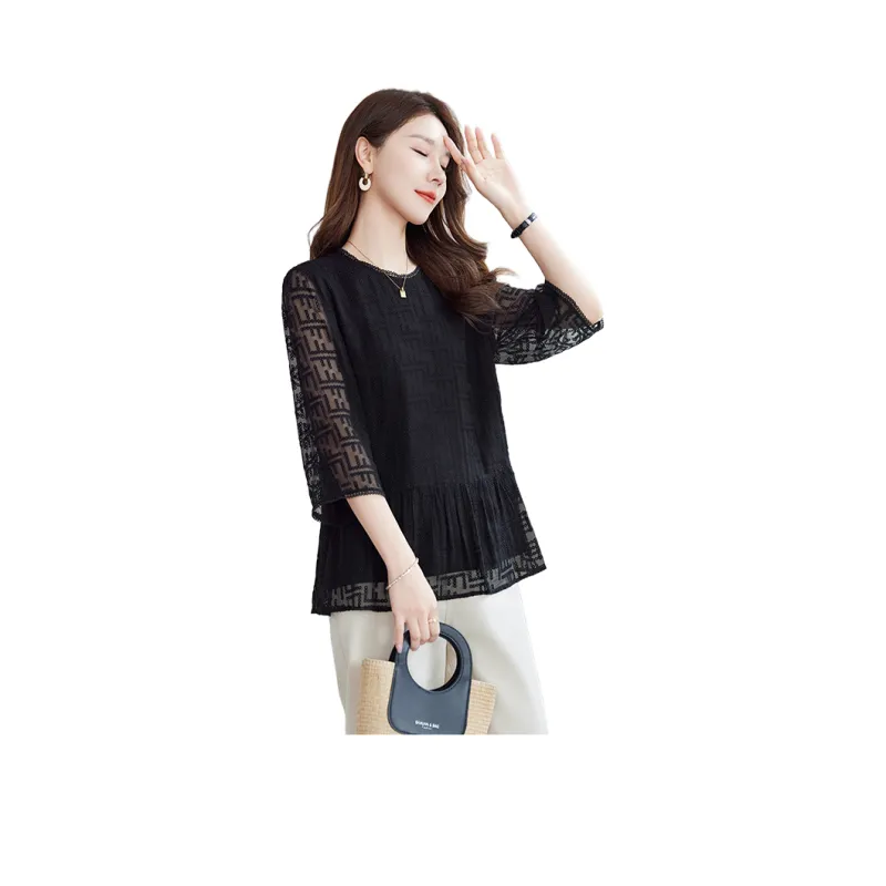 Yi Mengyuan Silk T shirt Women's-1