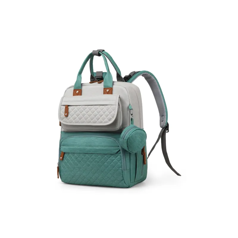 Meow In The Grass Nylon Backpack Unisex Dark Gray/Green & Gray/Light Gray/Blue/Black & Gray/Black-5