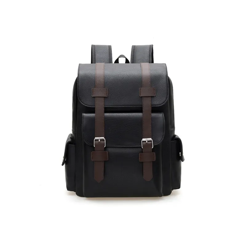 Meow In The Grass PU Backpack Unisex Yellow Brown/Brown/Classic Black-11
