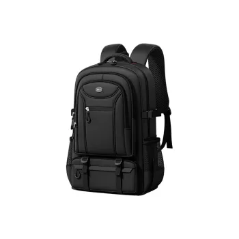 Warrior Nylon Fabric Backpack Unisex Black