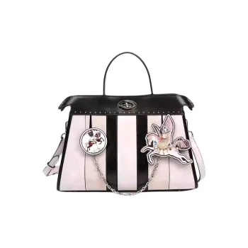 Anthracene Cowhide Patchwork Canvas Shoulder Bag, Crossbody Bag, Handbag Women's Multicolor