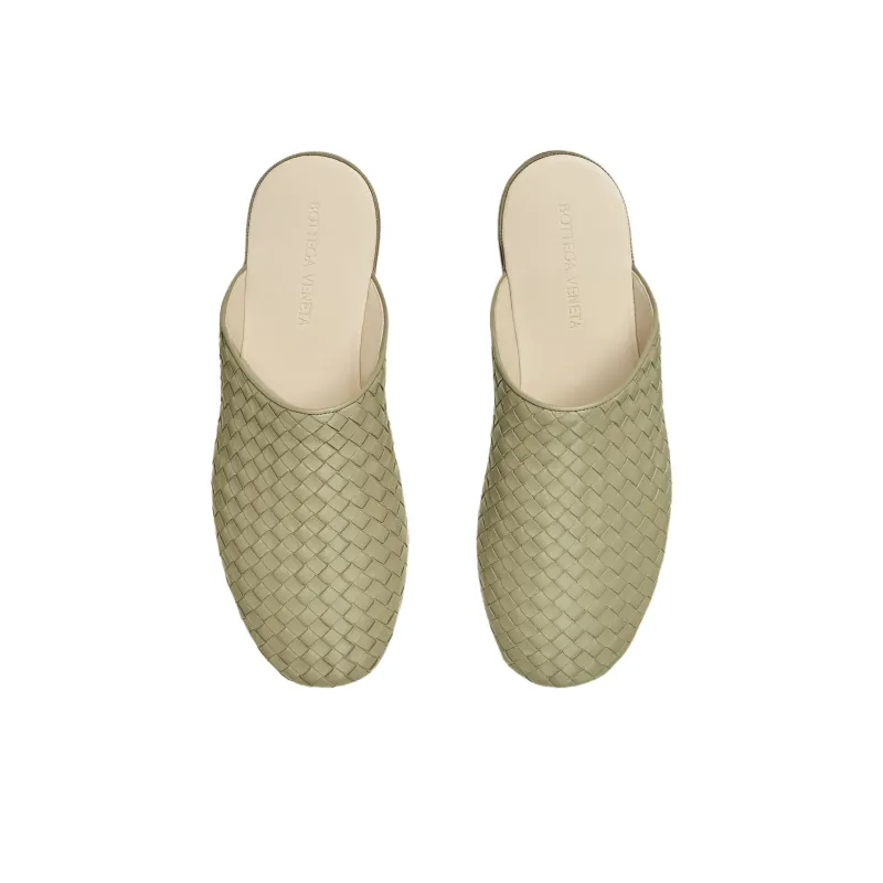 Bottega Veneta Quiet Closed Toe Slippers Men's Green-3