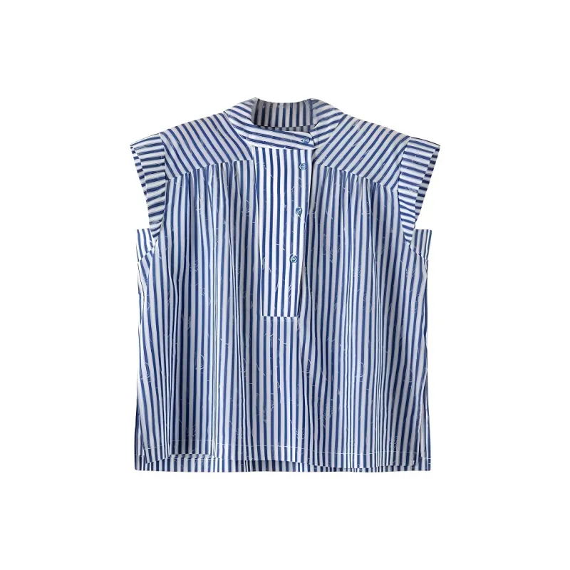 Late White Shirt Women's Stripes-0