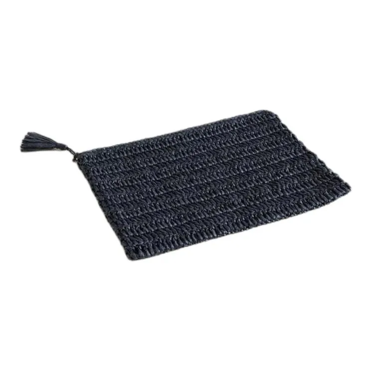 ZARA Cellulose Material Clutch Women's Marine Blue-3