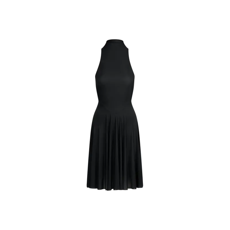 SKIMS SS25 MILKY SHEER HIGH NECK MIDI DRESS Sleeveless Dress Women's-0