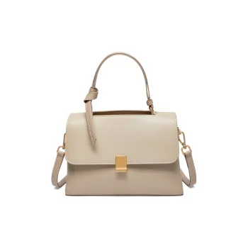 Narandu Cow Leather Handbags Shoulder Bag Crossbody Bag Large Size Women's Beige Apricot/Brown