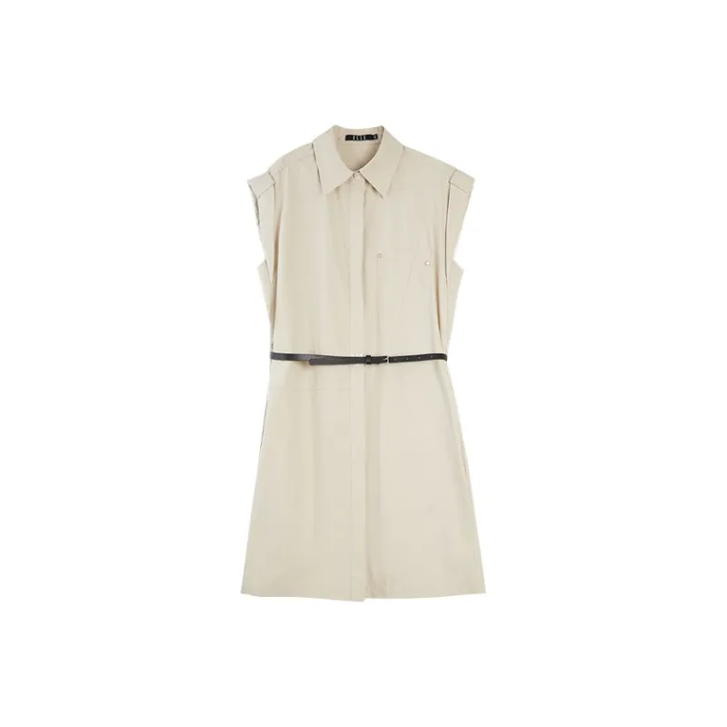ELLE Sleeveless Dresses Women's Khaki-0