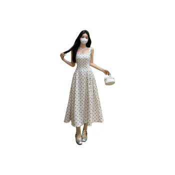 Mu Xiao Xin Slip Dresses Women's Apricot