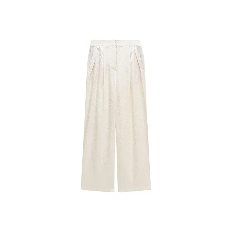 INSUN Casual Pants Women's Beige-4