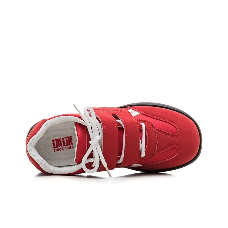 HUANQIU Slip Resistant, Abrasion Resistant, Lightweight Low Top Casual Shoes Women's Red-2