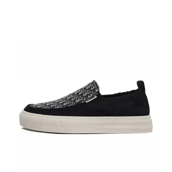 Ruomini Breathable Low Top Skateboard Shoes Men's Black