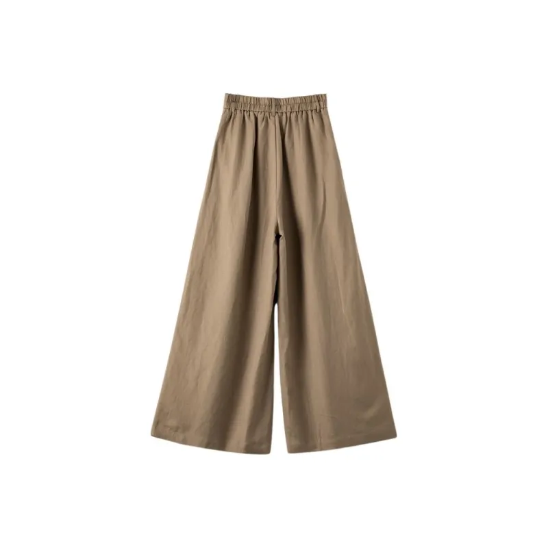 Late White Casual Pants Women's-1