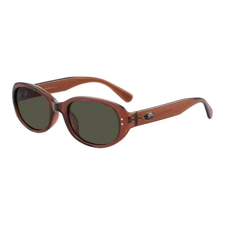 CAPONI TR/Memory Plastic Oval Sunglasses Unisex Multicolor-4