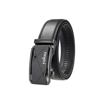 Yalu Cow Split Leather Belts Men's Width 3.5CM
