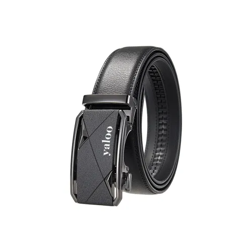 Yalu Cow Split Leather Belts Men's Width 3.5CM