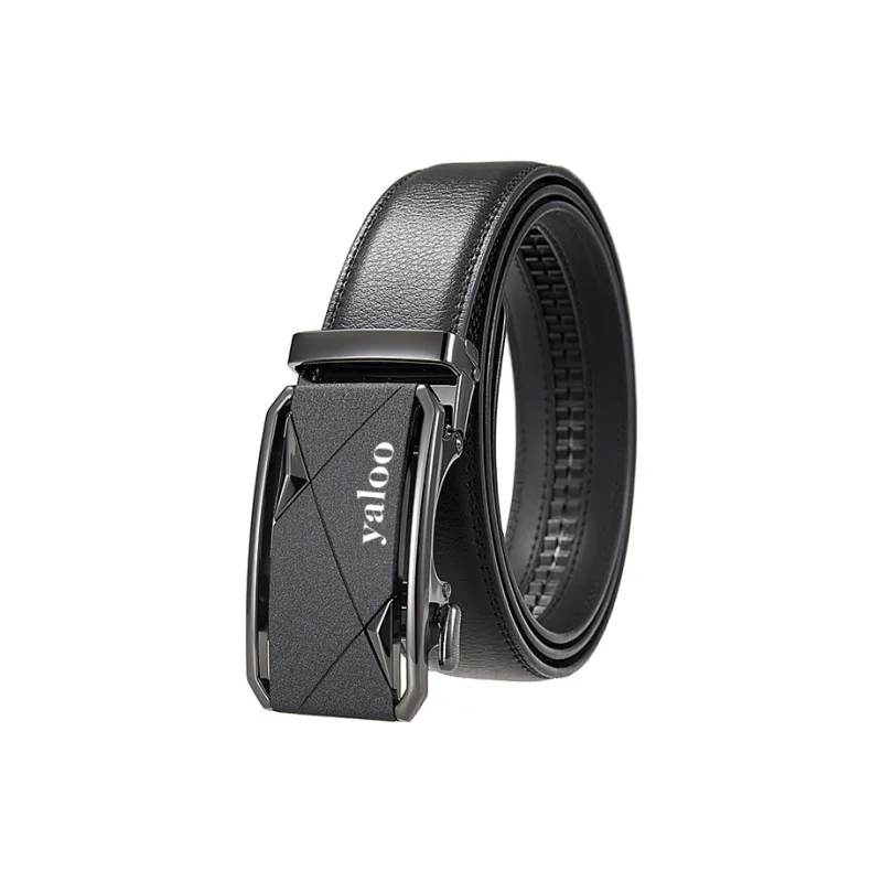 Yalu Cow Split Leather Belts Men's Width 3.5CM-0