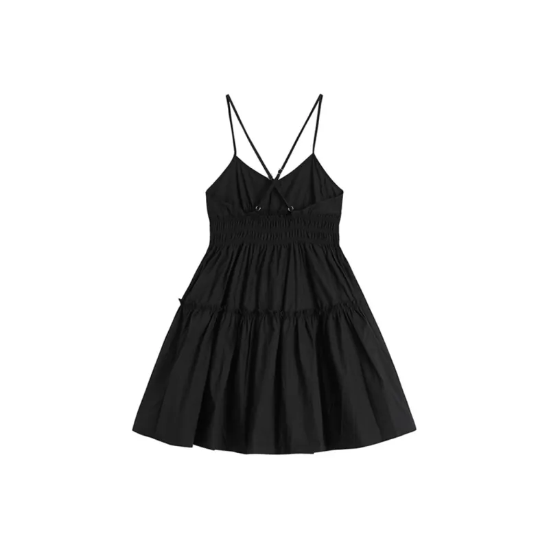 JOSR Slip Dresses Women's Black-1